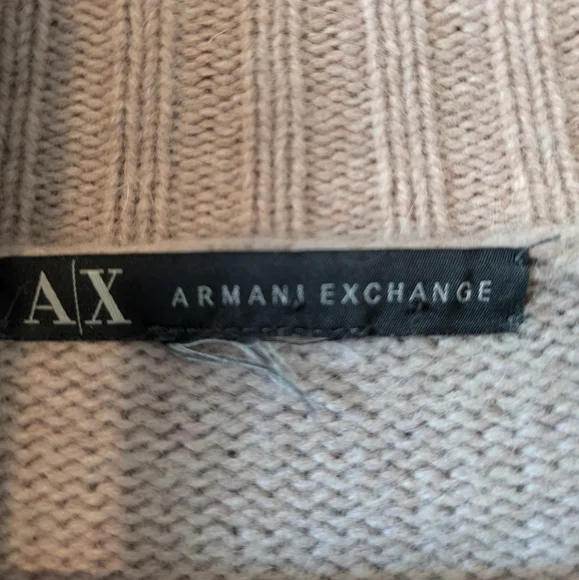 Armani Exchange Wool Blend Open Front Cardigan Size M - Picture 5 of 6